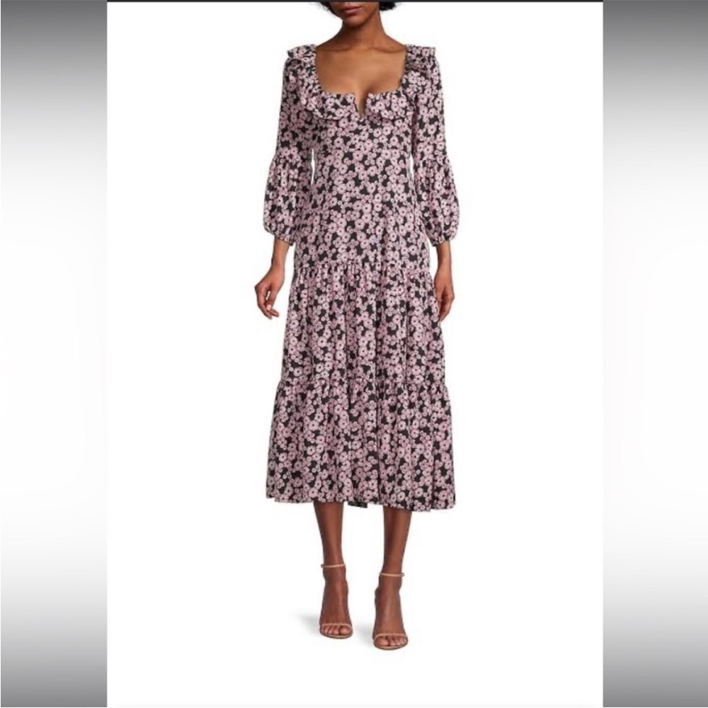 Likely Bella dress NWT 2 floral black pink